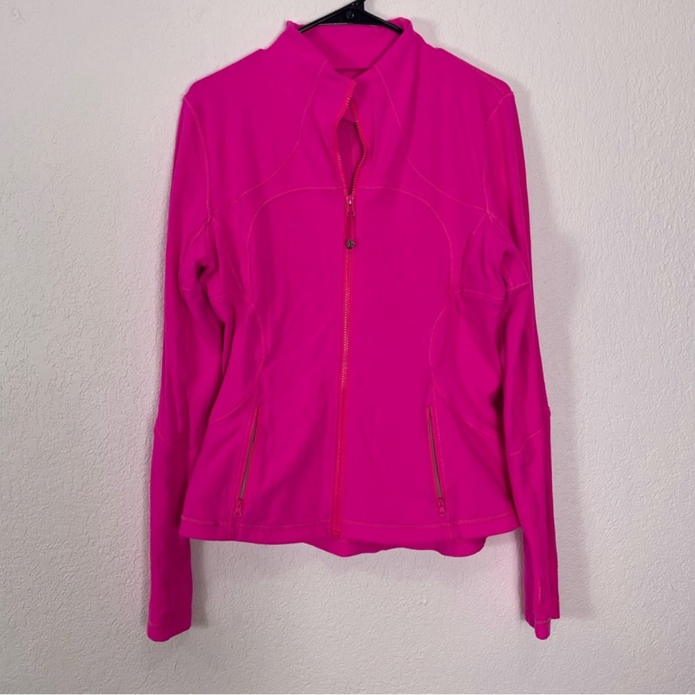 Lululemon define jacket sonic pink size 12